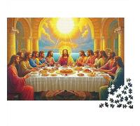 Last Supper Scene Jigsaw Puzzles for Adults Interesting Puzzles 1000 Piece Impossible Puzzle Home Decoration Gifts 52x38cm/1000pcs