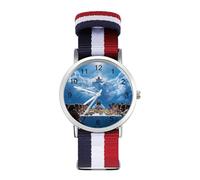 Last Supper Wrist Watches with Scale for Men Women Casual Braided Strap Easy Reader for Work Workout