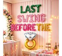 Last Swing Before The Ring Banner Golf Bachelorette Bridal Shower Decor