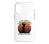 Last Swing Before the Ring Golf Sunset Man Silhouette Fun Case for iPhone 16