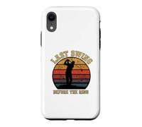 Last Swing Before the Ring Golf Sunset Man Silhouette Fun Case for iPhone XR