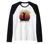 Last Swing Before the Ring Golf Sunset Man Silhouette Fun Raglan Baseball Tee
