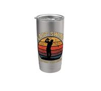 Last Swing Before the Ring Golf Sunset Man Silhouette Fun Stainless Steel Insulated Tumbler