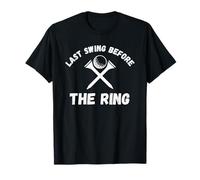 Last Swing Before The Ring Golfing Bachelor Party Golf Ball T-Shirt