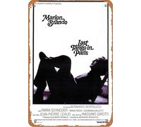 Last Tango In Paris (1973) Poster Home Wall Art Decoration Retro Metal Tin Sign 8x12 inch