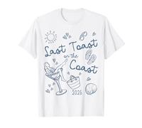 Last Toast On The Coast 2026 Beach Bachelorette Team Bride T-Shirt