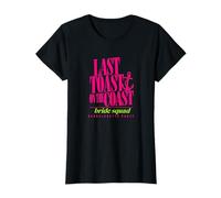 Last Toast on the Coast Anchor Neon Bachelorette Party T-Shirt
