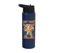 Last Toast On The Coast Bachelor Party Stainless Steel Insulated Water Bottle