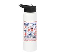 Last Toast On The Coast Bachelor Party Stainless Steel Insulated Water Bottle