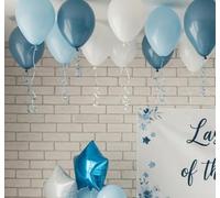 Last Toast on the Coast Bachelorette Decorations Blue bridal shower Blue Balloon Garland Kit with Backdrop BRIDE TO BE letter Diamond Ring balloons for Hen Party Wedding Engagement supplies