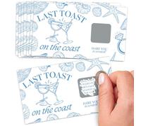 Last Toast on the Coast - Bachelorette Game Scratch Off Dare Cards - 22 Ct