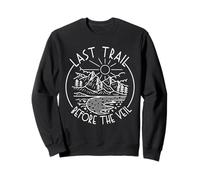 Last Trail Before The Veil Camping Bachelorette Sweatshirt