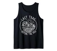 Last Trail Before The Veil Camping Bachelorette Tank Top