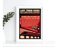 Last Train Home Concert Album Music A3 Wall Art Print - Unframed Poster Concert Festival Glossy Artwork Unique Home Décor Gift Bedroom Mancave Britpop