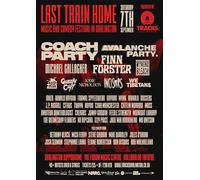 Last Train Home Music Festival Darlington A3 Print Poster Wall Art Home Decor Album Gift Present Photo Living Room Dining Room Bedroom Unframed Concert Tour Gig Live Show