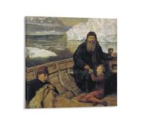 Last Voyage of Henry Hudson-John Collier Art Poster Canvas Painting Decor Wall Print Photo Home Modern Decorative Posters 20x20inc