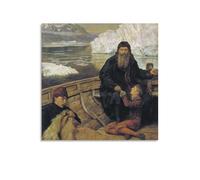Last Voyage of Henry Hudson-John Collier Print Photo Art Painting Canvas Poster Home Modern Decor Posters 16x16inch(40x40cm)