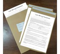 Last Will and Testament Kit, Joyfulmap Simple Will Forms - Includes3 Blank Forms, 1 Guide, & 3 Envelopes, Do It Yourself Legal Will Kit, Blank Legal Last Will Testament Forms