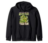 Last Working Day Good Luck Traitor Colleagues Job Change Zip Hoodie