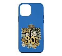 Last Year In My 30s Birthday Forty Celebration Groovy Case for iPhone 12 mini