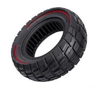 Lastdaytime 3.50-6 Off Road Solid Tire For Electric Scooter | For Honeycomb Airless Puncture Proof Rubber Wheel, Non-Pneumatic Tyre For Rough Terrain(Red Border)