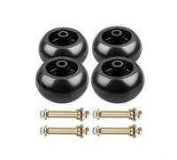 Lastdaytime 4 Pack Lawn Mower Deck Wheels, Plastic Replacement Compatible with Various Models for Smooth Operation
