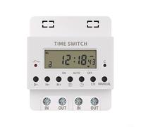 Lastdaytime 60A 220V Electronic Digital Timer Switch Weekly Programmable With Electronic Hourly Control For Electrical Appliances