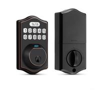 Lastdaytime Advanced Fingerprint Door Lock Multiple Options With Keyless Entry And Waterproof Rating(Black with gold)