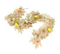 Lastdaytime Artificial Fall Maple Leaf Wreath With Vibrant Autumn Aesthetic Suitable For Home Decoration During Thanksgiving And Fall Celebrations(A11)