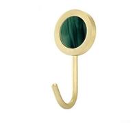 Lastdaytime Artistic Brass Shell Wall Hook Design to Hang Keys and Jewelry Elegantly at Home or Office (Green)