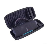 Lastdaytime Custom Fit EVA Protective Case for JBL Charge 6 Speaker with Shock Absorption, Resistance, and Multiple Carrying Options for Outdoor Use (Black)