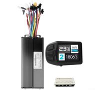 Lastdaytime Electric Bicycle Controller 35A Three Mode Compatible with 36V 52V Brushless Motors Featuring Self Learning Function and Clear LCD Display for Speed Control