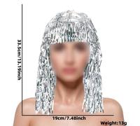Lastdaytime Festive Glossy Hat 19x33.5cm for Cheerleading | Adjustable length, trim to fit, personalized style, for versatile sizing, custom look