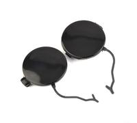 Lastdaytime Front Bumper Tow Hook Eye Cap Cover - 2 Pcs Black Plastic Covers For Porsche For Cayenne 2011 To 2014