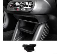 Lastdaytime Gear Shift Storage Box with Layered Compartments for Mini for Cooper for J01, 2024 2025 Designed to Keep Essentials Securely in Place(Flocking Black)