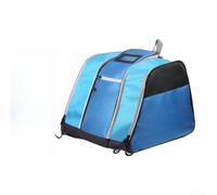 Lastdaytime Large Roller Skate Bag 3-Layer Nylon Backpack | 3-layer design, fits skates helmet pads, generous capacity, organized compartments, black nylon build