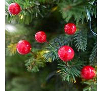 Lastdaytime Make Your Christmas Special with 200PC Artificial Red Holly Berries Flowers for Decorations