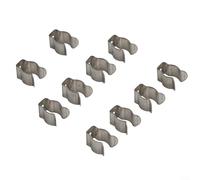 Lastdaytime Pack Of 10 Narrow Base Tool Spring Terry Clips, Heavy Duty Tool Storage Hangers Storage Hangers For Garages Sheds Yards Cupboards(10mm)