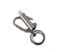 Lastdaytime Portable 3in1 For Outdoor Survival Tool With Windproof Permanent Match, Bottle Opener, And Keychain, Refillable Design For Long Term Use(Black and Black)
