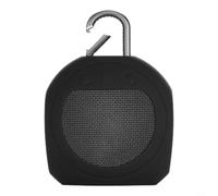 Lastdaytime Portable Audio Case Sweat Resistant Silicone Shell With Light Button Indicator Design For JBL Clip3(Black)