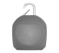 Lastdaytime Portable Audio Case Sweat Resistant Silicone Shell With Light Button Indicator Design For JBL Clip3(Medium Gray)