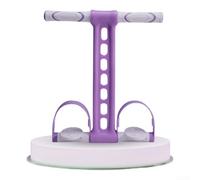 Lastdaytime Resistance Exerciser With Double Anti Slip Foot Pedals Soft Rubber Grips And Steel Pipe Handles For Home Fitness And Body Conditioning(Elegant Purple)