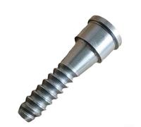 Lastdaytime Screw Lock Woodworm Screw for Wood Lathe Chuck in Silver Metal for Secure Bowl Turning Projects(2PCS)