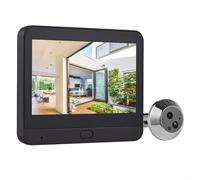 Lastdaytime Smart WiFi Video Doorbell For Apartment Peephole Camera With 4.3-inch Display For Tuya Motion Detection 1080P Lens，evening Vision