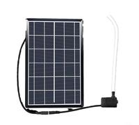 Lastdaytime Solar Fountain Pump 12V Solar Water Pump 9V 6W Solar Panel Pond Pump Oxygen Water Feature Pump Circulating Fish Pond Filtration Oxygen Submersible Pumps