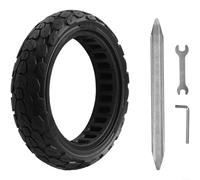 Lastdaytime Solid Tire For Xiaomi M365/1S/Pro Electric Scooter, 8.5 X 2.0 For Honeycomb Rubber Tire, Shock Absorbing Easy Installation Maintenance-Free(Black + Tools)