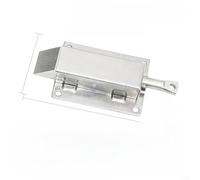 Lastdaytime Stainless Steel Collision Latch Cabinet Lock With Connecting Rod For Van Trailer Doors, Designed For Secure Locking On Modified Cars And Large Cabinets(BSD614-5S-U)