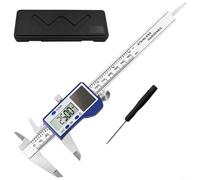 Lastdaytime Stainless Steel Vernier Caliper Digital Caliper For High Measurement In Industrial Applications Dual Power Mode Electronic Digital Display