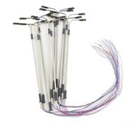 Lastdaytime Steel Pipe Model Railway Lamps 10pcs for 3v White Steel Pipe