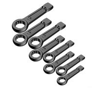 Lastdaytime Straight Handle Box Wrench,Heavy Duty Percussion Wrench,High Carbon Steel Slogging for RING Spanner,Hickened Duty Percussion Wrench,24MM-60MM(30mm)